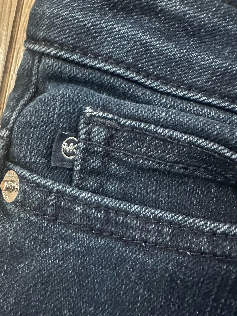 Michael Kors Bootcut Straight Leg Size 6 Midrise Dk Blue Rinse. EUC Versatile! - Picture 7 of 10
